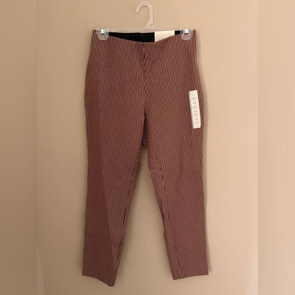 A New Day Women's High Rise Plaid Dress Pants Size 2 Multicolor